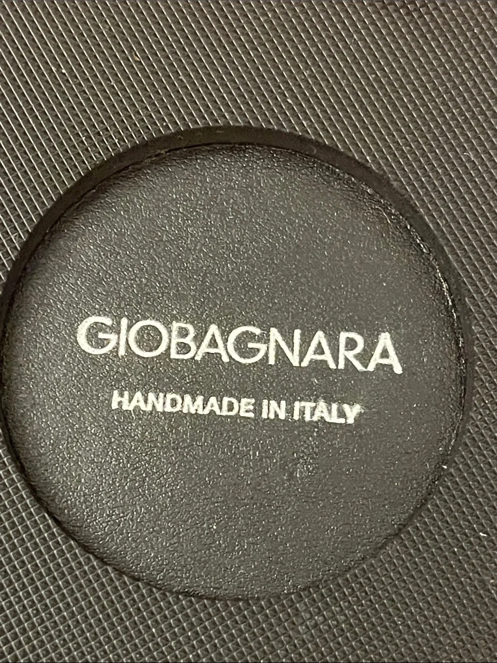 GIOBAGNARA Black ocean leather and Silver Hand Towel Ice bucket made in italy